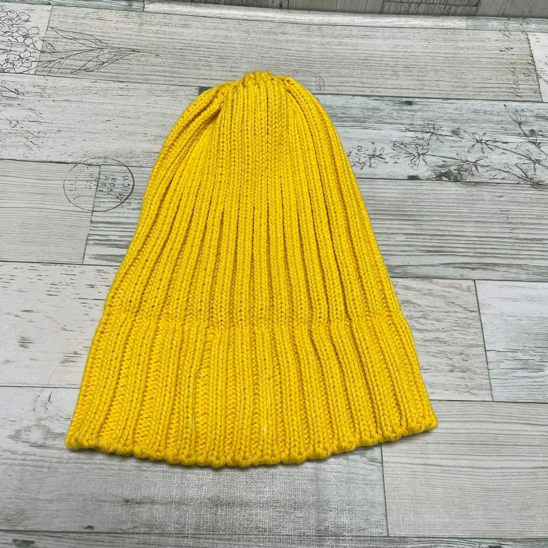 HANDY CAPS ニットキャップ ニット帽 帽子 レディース 30cm 黄色 レディースの帽子(ニット帽/ビーニー)の商品写真