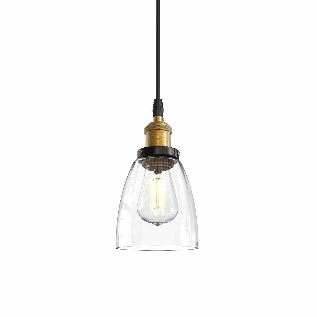 ZEKOO ペンダントライト 引掛けシーリングライト E26口金 LED対応 照の ... ZEKOO ペンダントライトE26 LED ブラックフレーム ×2