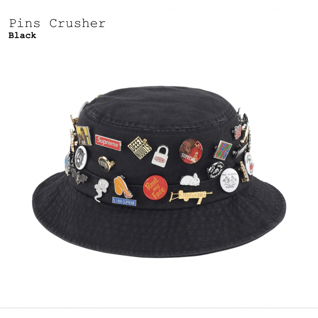 Supreme(シュプリーム)の【S/M】Pins Crusher Black メンズの帽子(ハット)の商品写真
