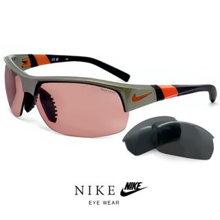 ナイキ(NIKE)の【新品】レディース ナイキ ランニング サングラス fb4464 060 SHOW X2 E NIKE スポーツサングラス ショーエックス2 road tint ロードティント uvカット 紫外線対策 スペアレンズ付き(サングラス/メガネ)