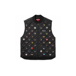 シュプリーム(Supreme)のSupreme Pins Quilted Work Vest “Black”(ベスト)