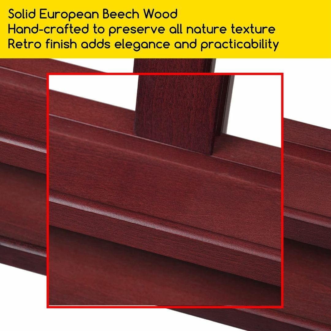 MEEDEN 木製イーゼル H型フレーム 収納トレイ付き 高さ、角度調節でき 傾