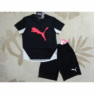 プーマ(PUMA)の新品★PUMA プーマ★130★快適素材!!半袖Ｔシャツ・ハーフパンツ★上下★黒(その他)