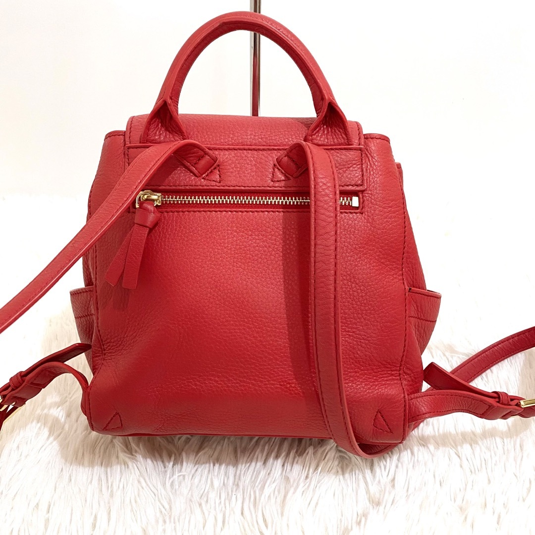 Tory Burch - 美品☆トリーバーチ テア リュック レザー デカロゴ シボ