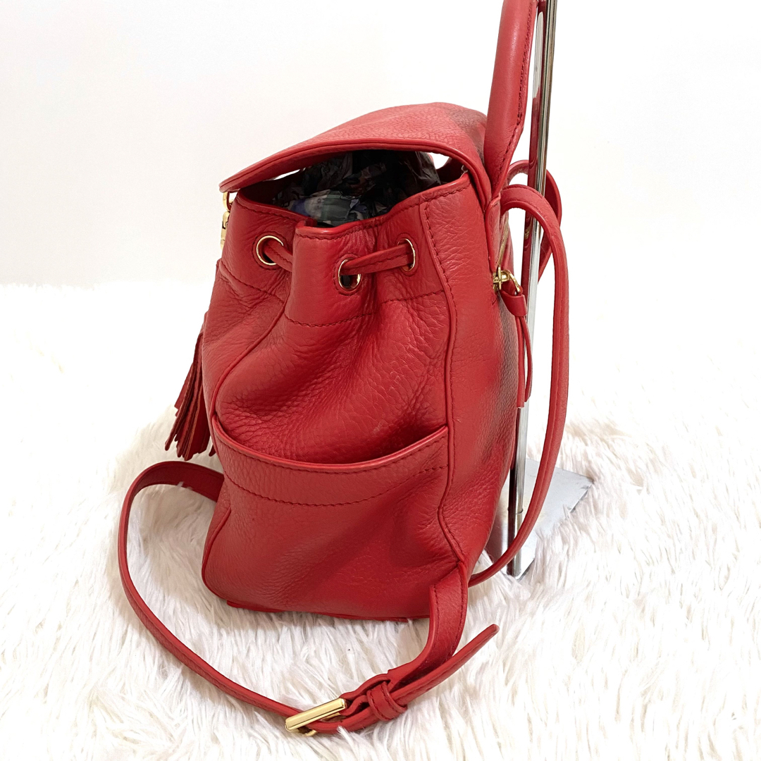 Tory Burch - 美品☆トリーバーチ テア リュック レザー デカロゴ シボ