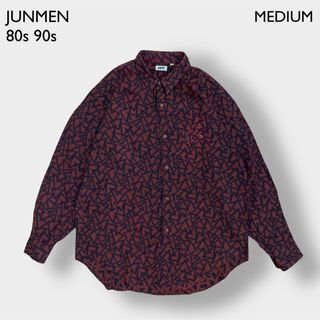 ジュンメン(JUNMEN)のJUNMEN 80s 日本製 柄シャツ オールパターン 総柄 ジュンメン 古着(シャツ)