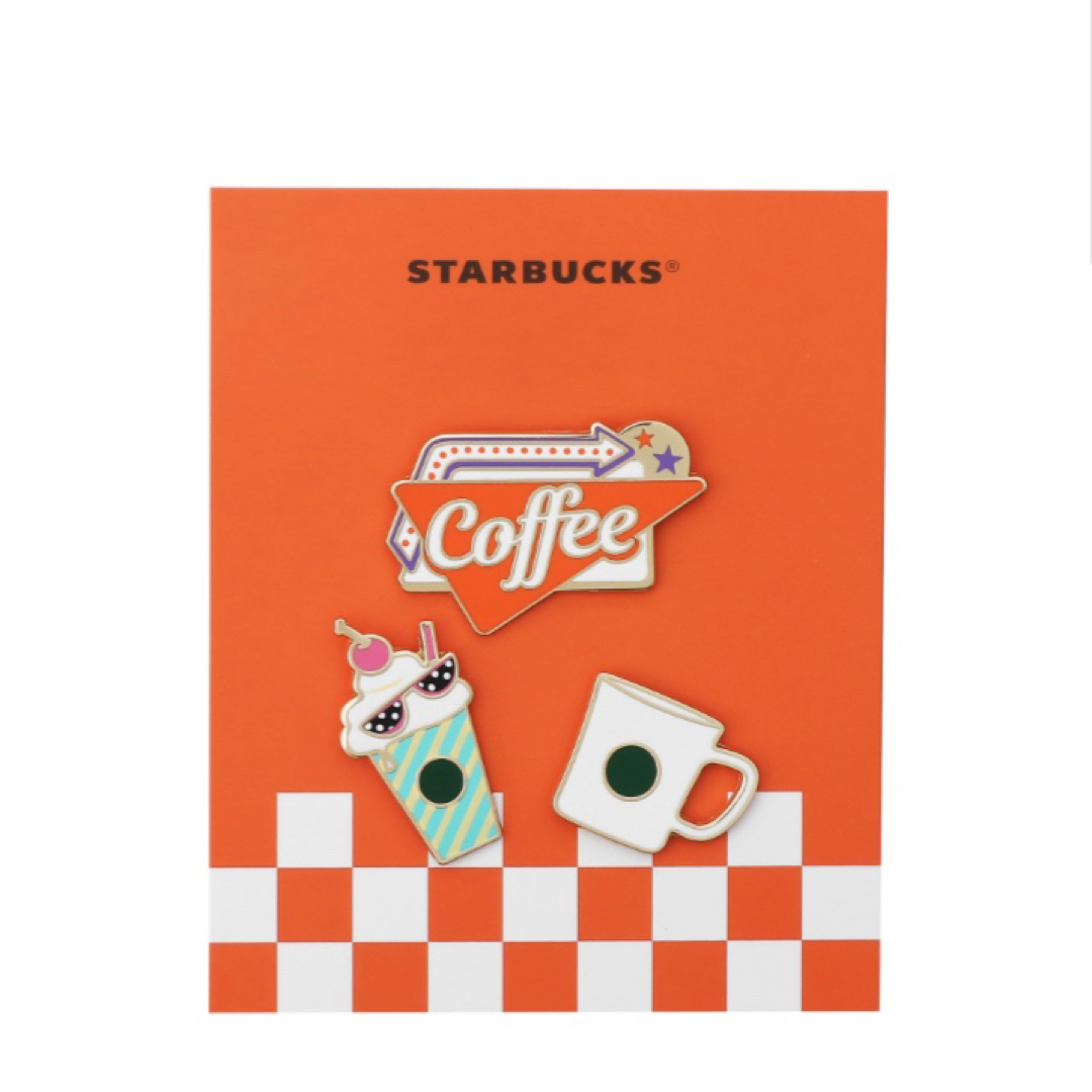 Starbucks(スターバックス)のスターバックス　コーヒーダイナー　ピンバッチセット エンタメ/ホビーのアニメグッズ(バッジ/ピンバッジ)の商品写真