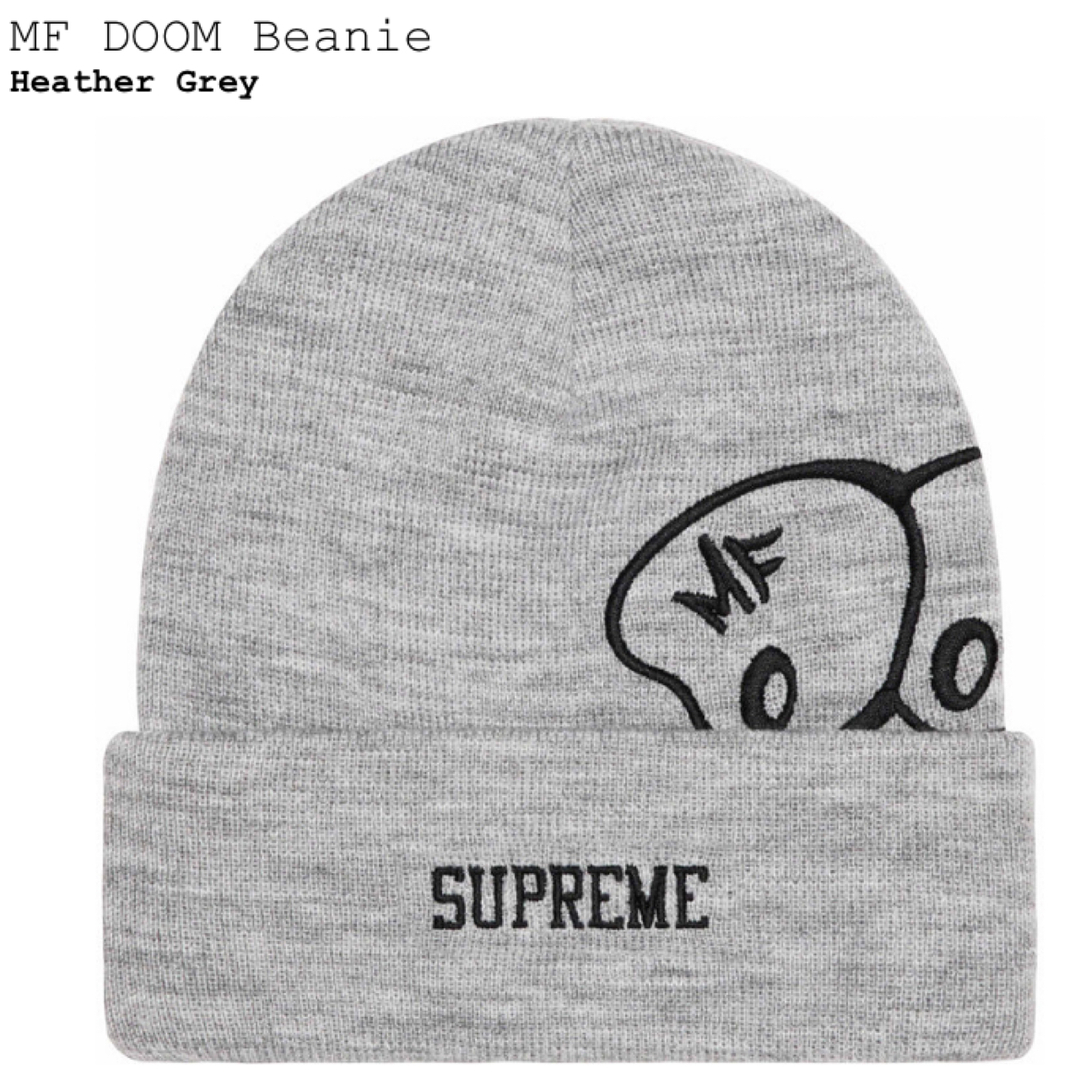 Supreme  MF Doom Beanie Heather gray 新品