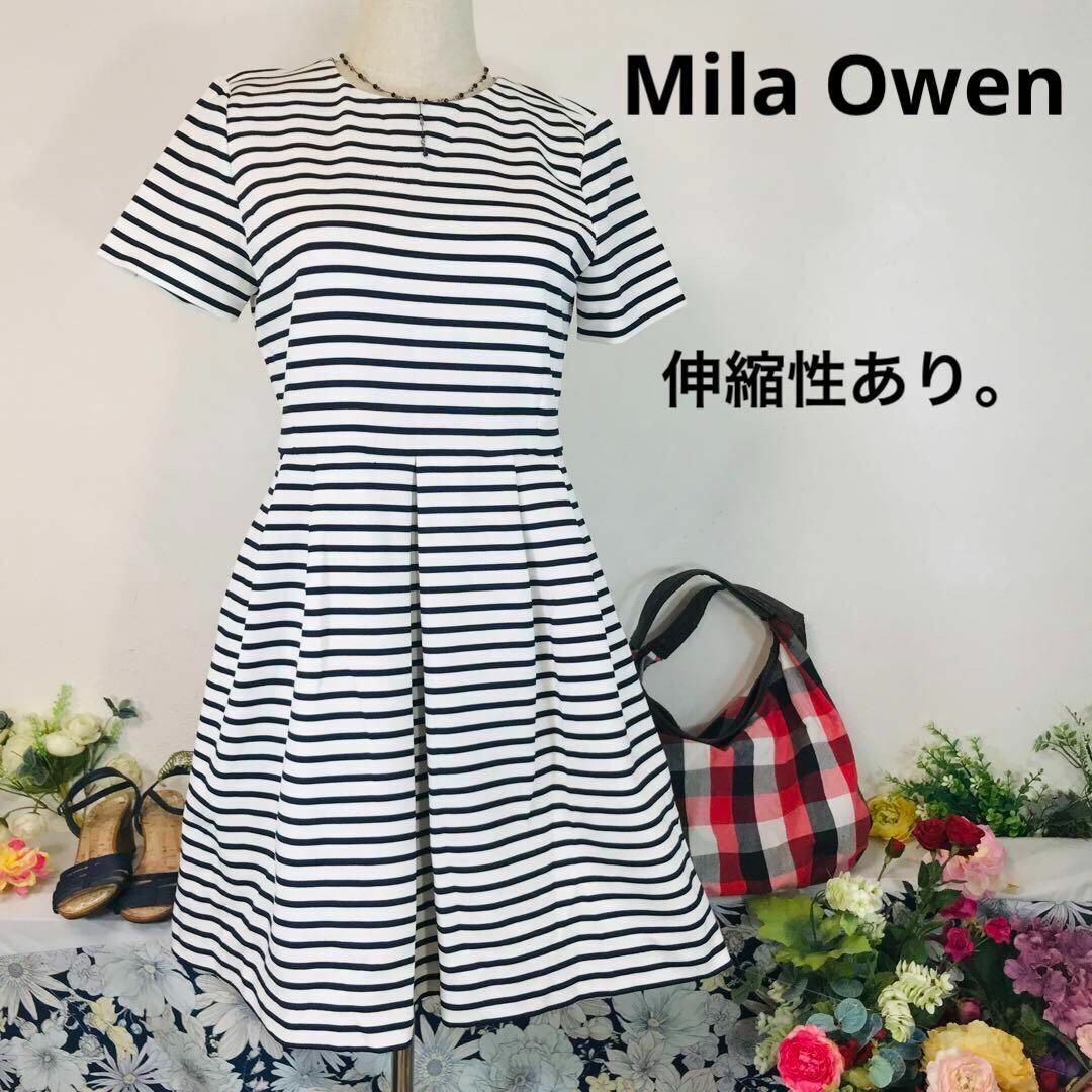 美品 Mila owen ミラオーウェン ワンピース 膝丈 Mサイズ