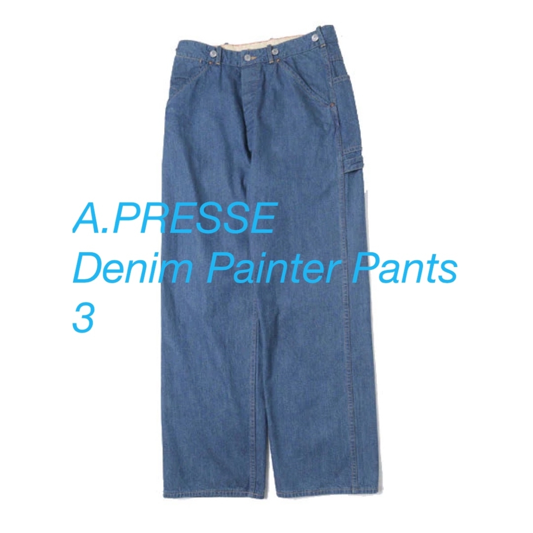 A.PRESSE  Denim Painter Pants 3
