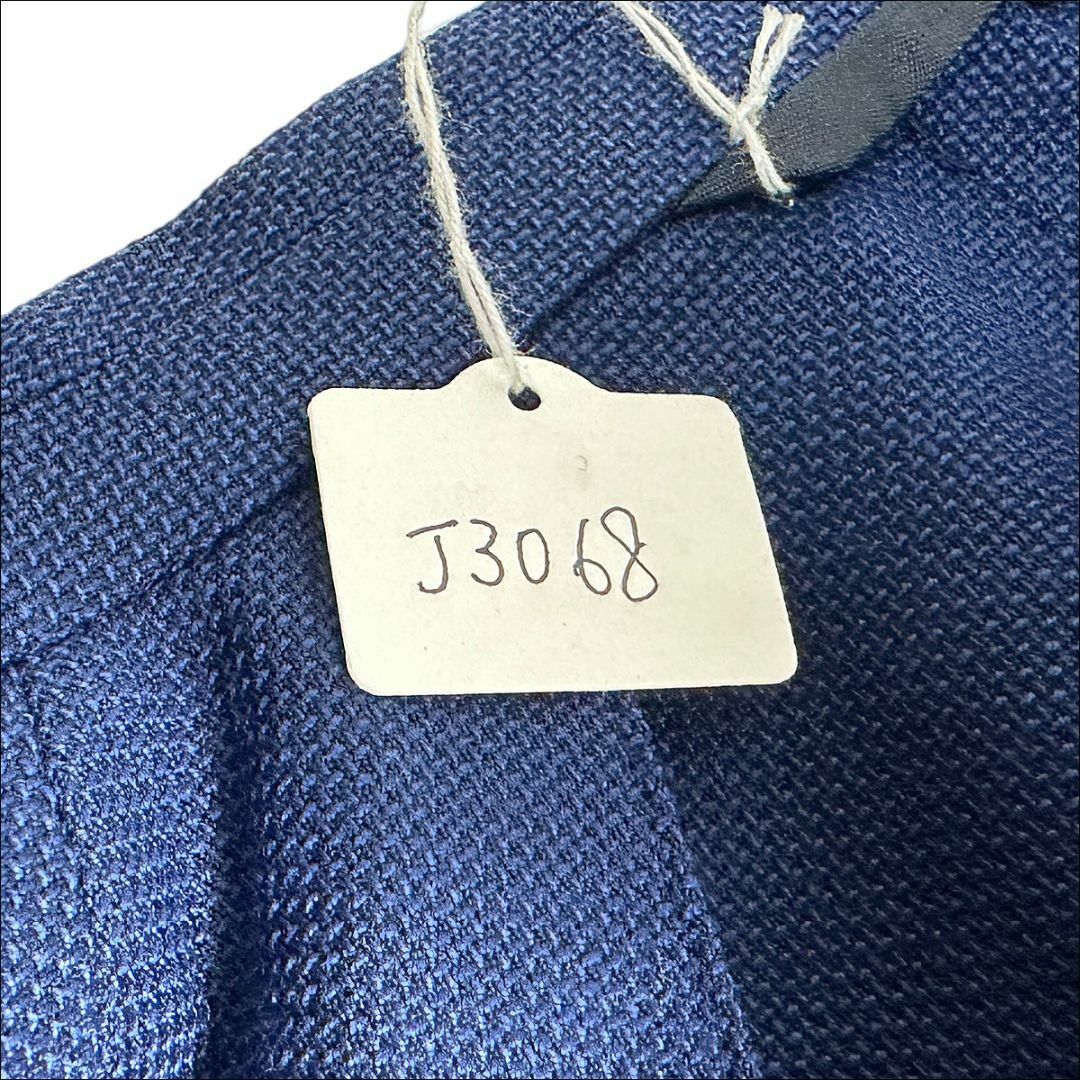 J3068美品ベルベスト バーニーズ別注REDA生地ホップサックジャケット紺48 5