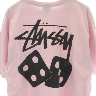 ステューシー サイコロ ダイス 半袖 Tシャツ XL ピンク /HS ■OS