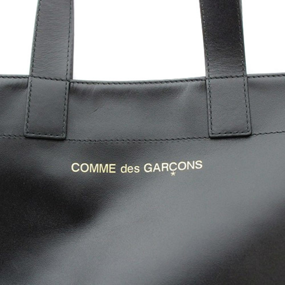 COMME des GARCONS(コムデギャルソン)のコムデギャルソン クラシックレザーライン トートバッグ ハンドバッグ ロゴ 黒 レディースのバッグ(トートバッグ)の商品写真