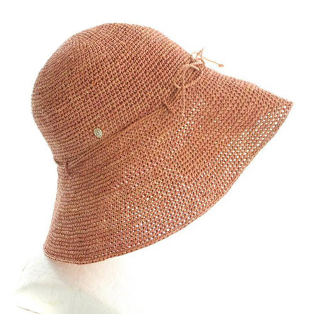 HELEN KAMINSKI(ヘレンカミンスキー)のヘレンカミンスキー ラフィアハット 帽子 リボン ピンク レディースの帽子(その他)の商品写真