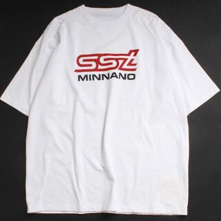 MIN-NANO Program Tee ミンナノ Tシャツ 自転車 記念 白