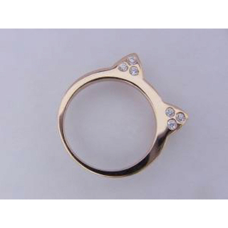 【指輪新品未使用】ミミリング プレミアム 18Kピンクゴールドコーティング(リング(指輪))