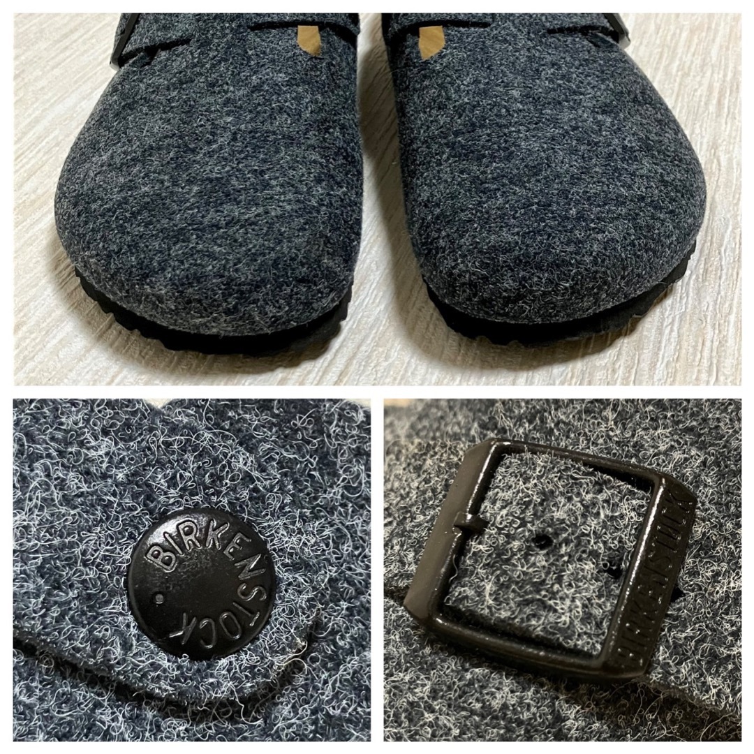 BIRKENSTOCK(ビルケンシュトック)の美品 ビルケンシュトック ボストン 39 フェルト ウール 25cm 秋冬素材 レディースの靴/シューズ(サンダル)の商品写真