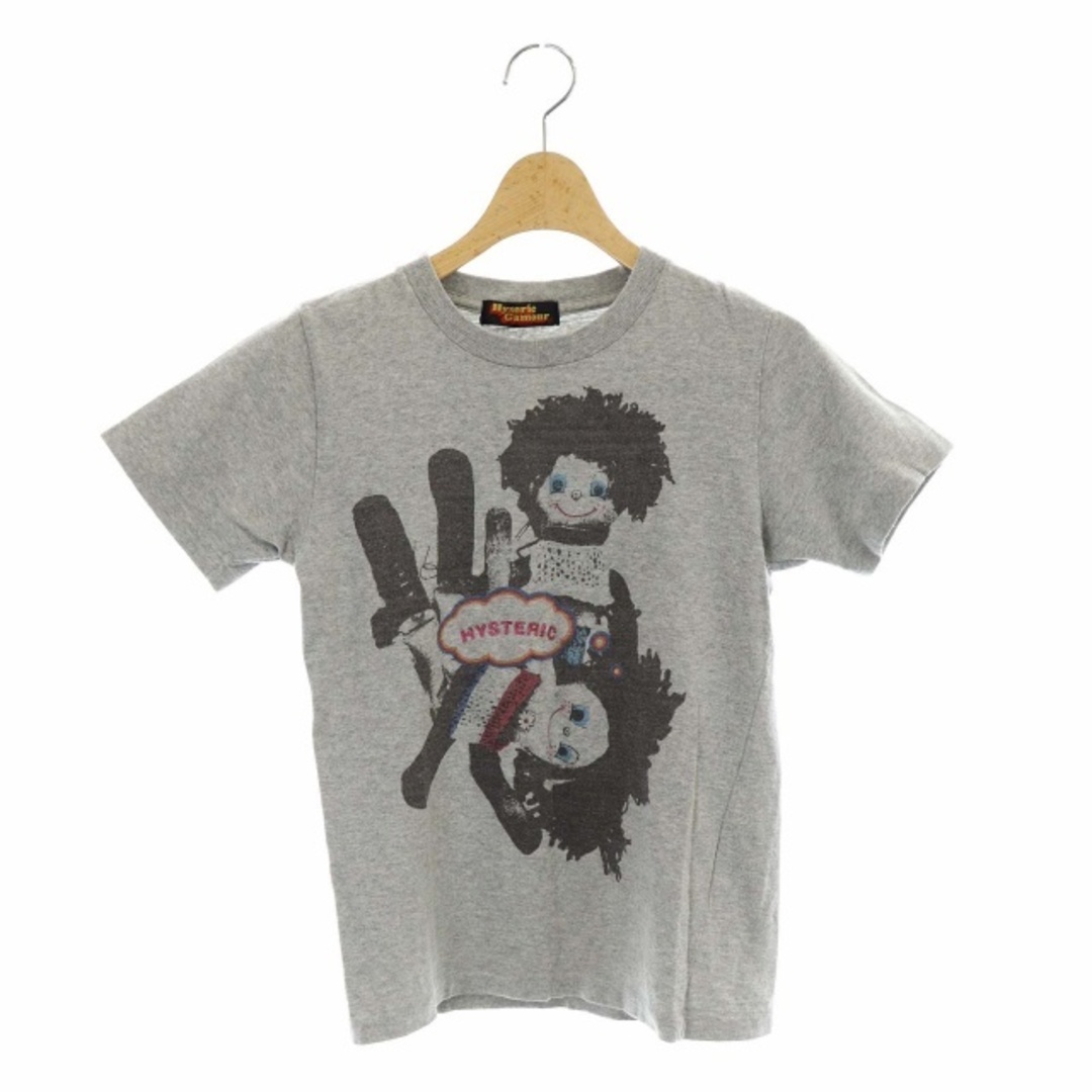 HYSTERIC GLAMOUR(ヒステリックグラマー)のヒステリックグラマー プリント半袖Tシャツ カットソー F グレー /HK レディースのトップス(Tシャツ(半袖/袖なし))の商品写真