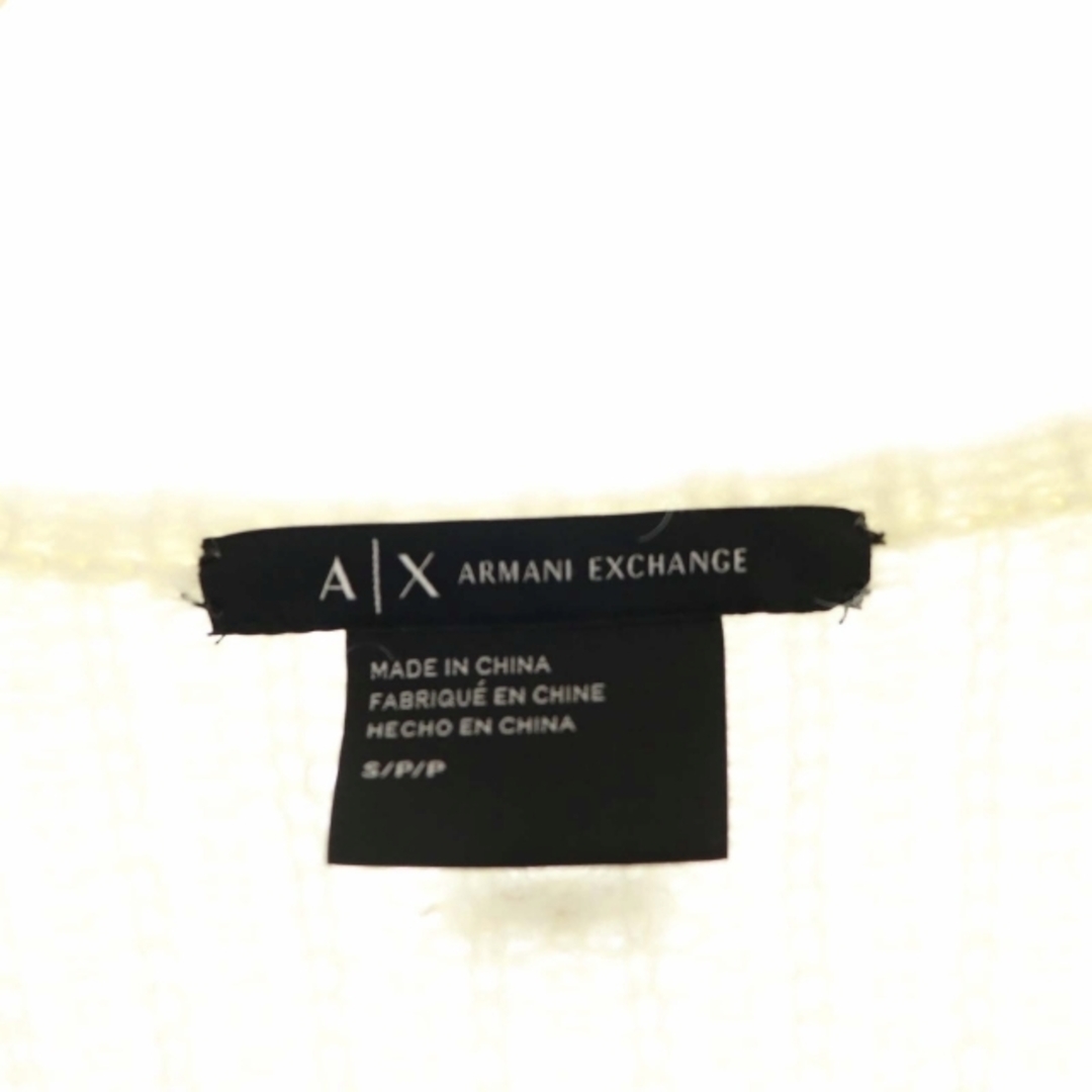 ARMANI EXCHANGE(アルマーニエクスチェンジ)のアルマーニエクスチェンジ A/X モヘア カーディガン ニット 長袖 S 白 レディースのトップス(カーディガン)の商品写真