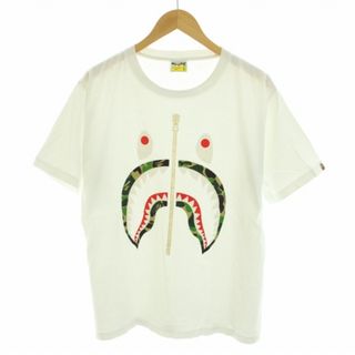 アベイシングエイプ(A BATHING APE)のA BATHING APE Gold Zip Shark Tee CAMO L(Tシャツ/カットソー(半袖/袖なし))