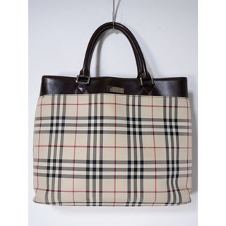 バーバリー(BURBERRY)のBURBERRYバーバリー キャンバス×レザーノバチェック柄トートハンドバッグ【-】【LBGA72047】(その他)