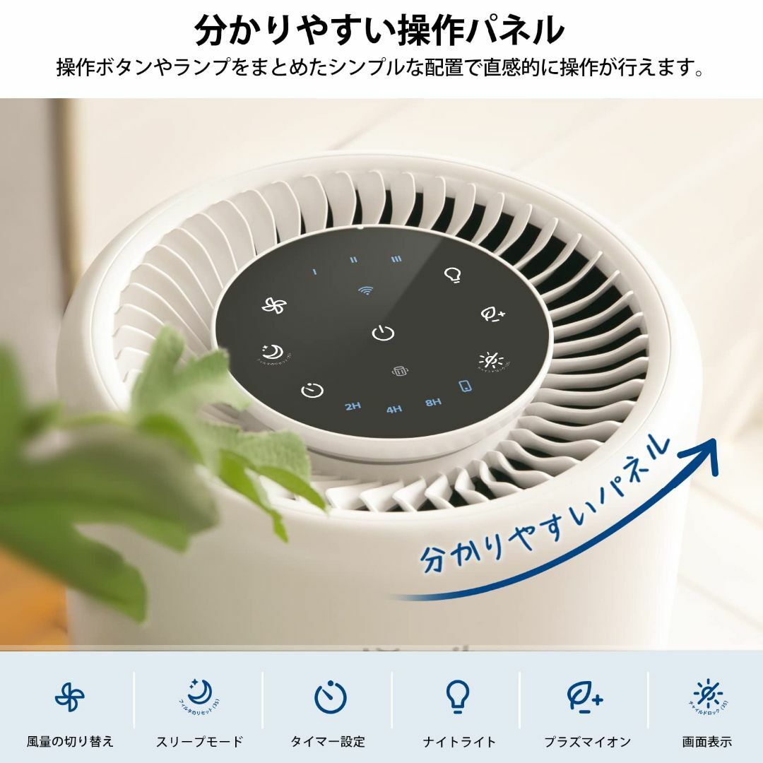 Levoit (レボイト) 空気清浄機 18畳 小型 卓上 省エネ 脱臭 カビ取の