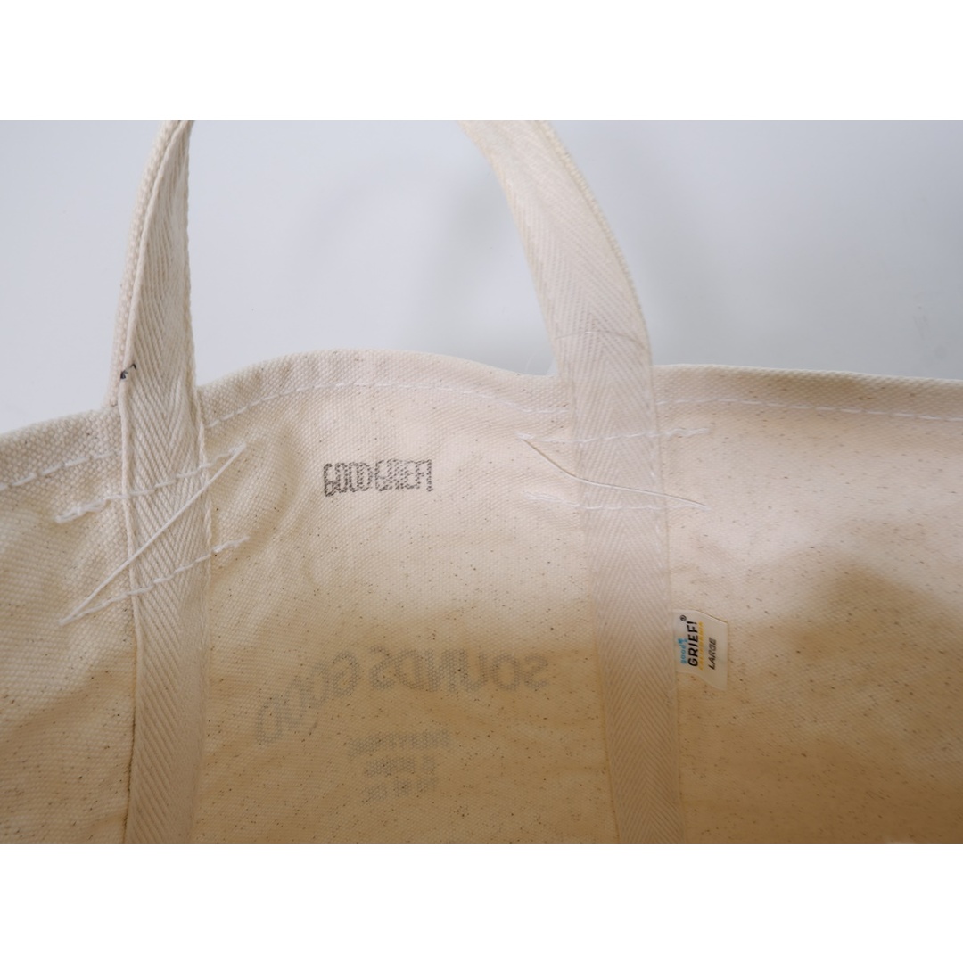 GOOD GRIEFグッドグリーフ L'Appartementアパルトモン購入2020SS SOUNDSGOOD TOTE  BAG(L)キャンバストートバッグ【L】【LBGA71358】