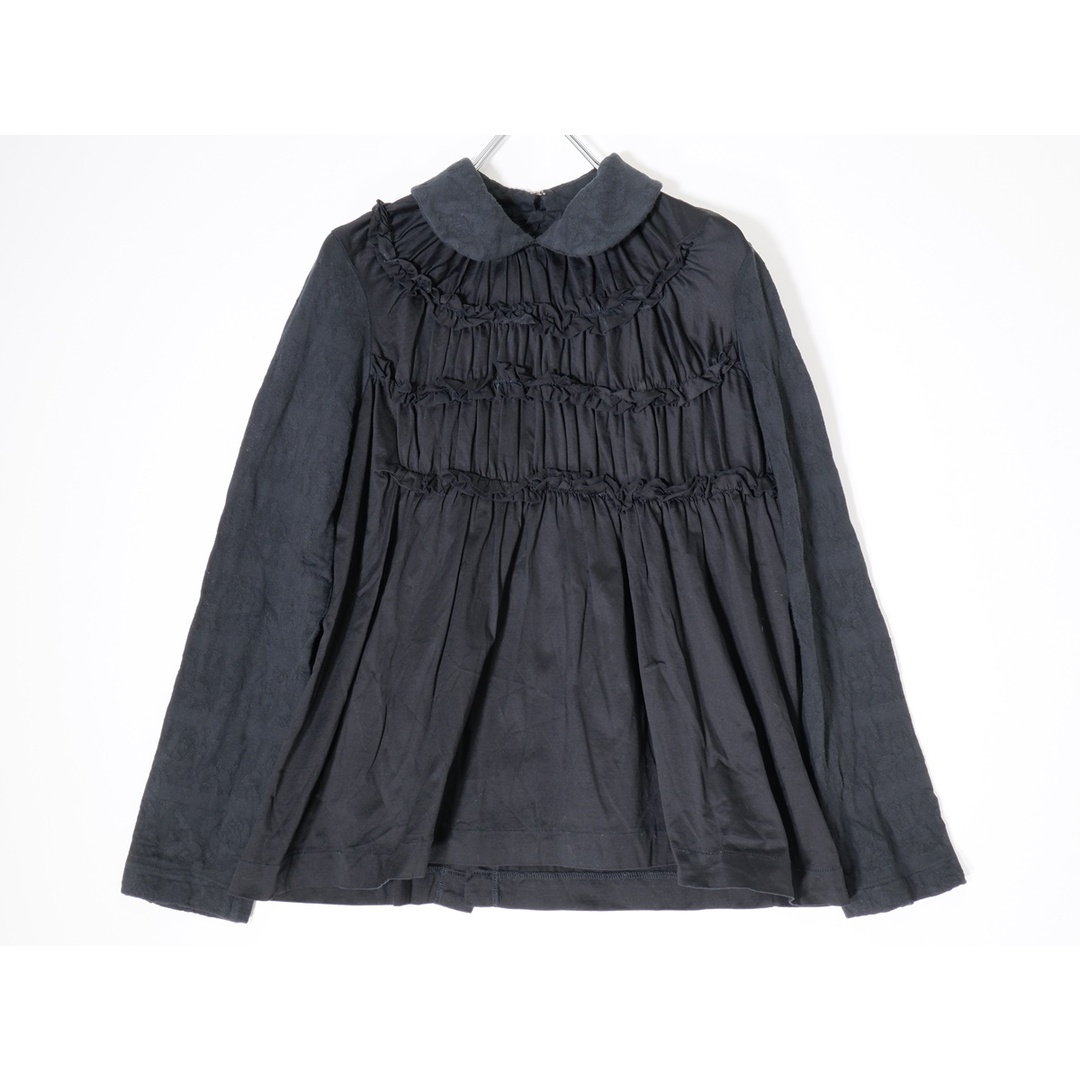 【送料無料】★COMME des GARCONS フリルシャツテーラード 黒bulluratoジャケット