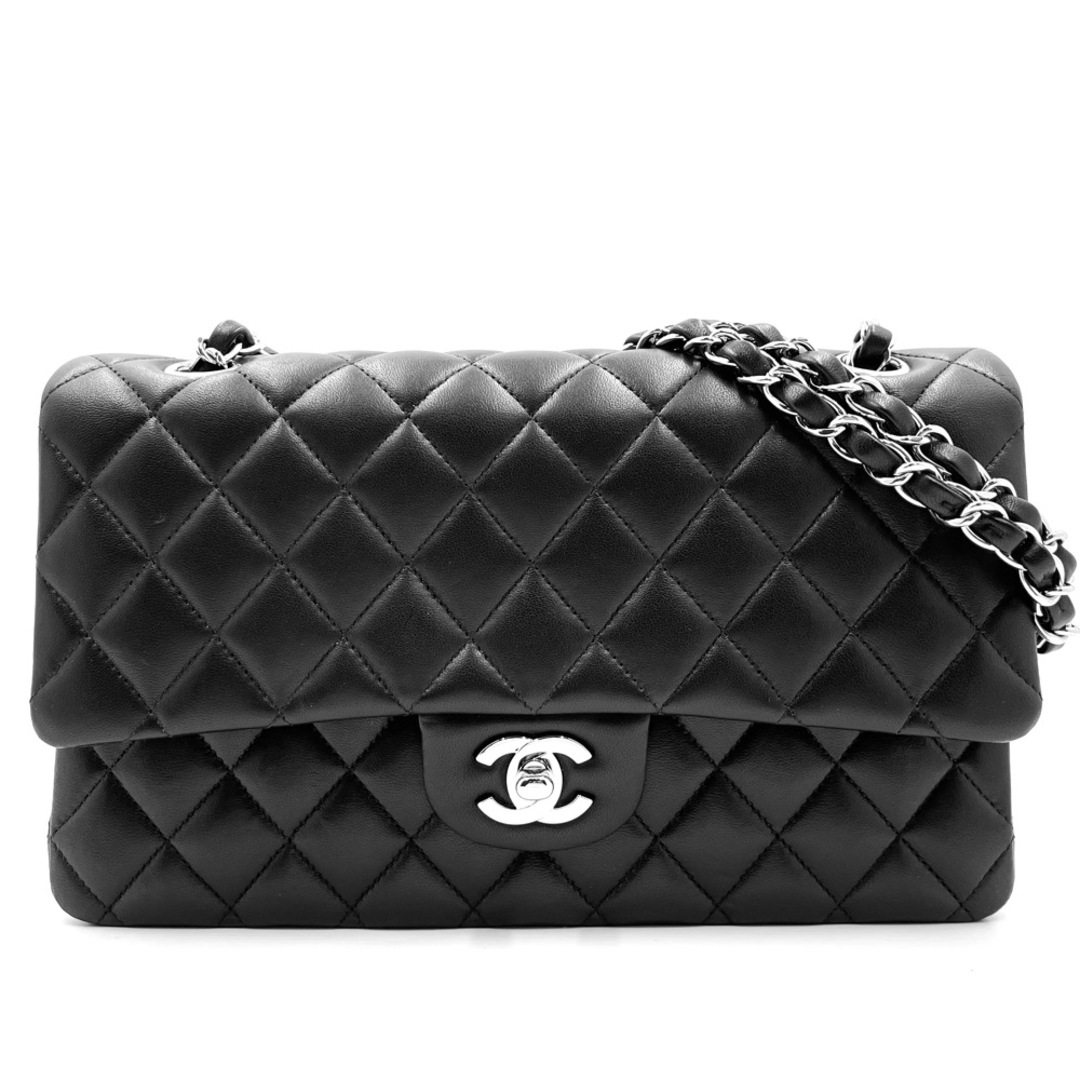 CHANEL シャネル ショルダーバッグ マトラッセ25 チェーンショルダー ココマーク ココ ダブルフラップ ダブルチェーン かばん 鞄 ラムスキン  ブラック 黒 シルバー金具 レディース 美品【中古品】 | フリマアプリ ラクマ