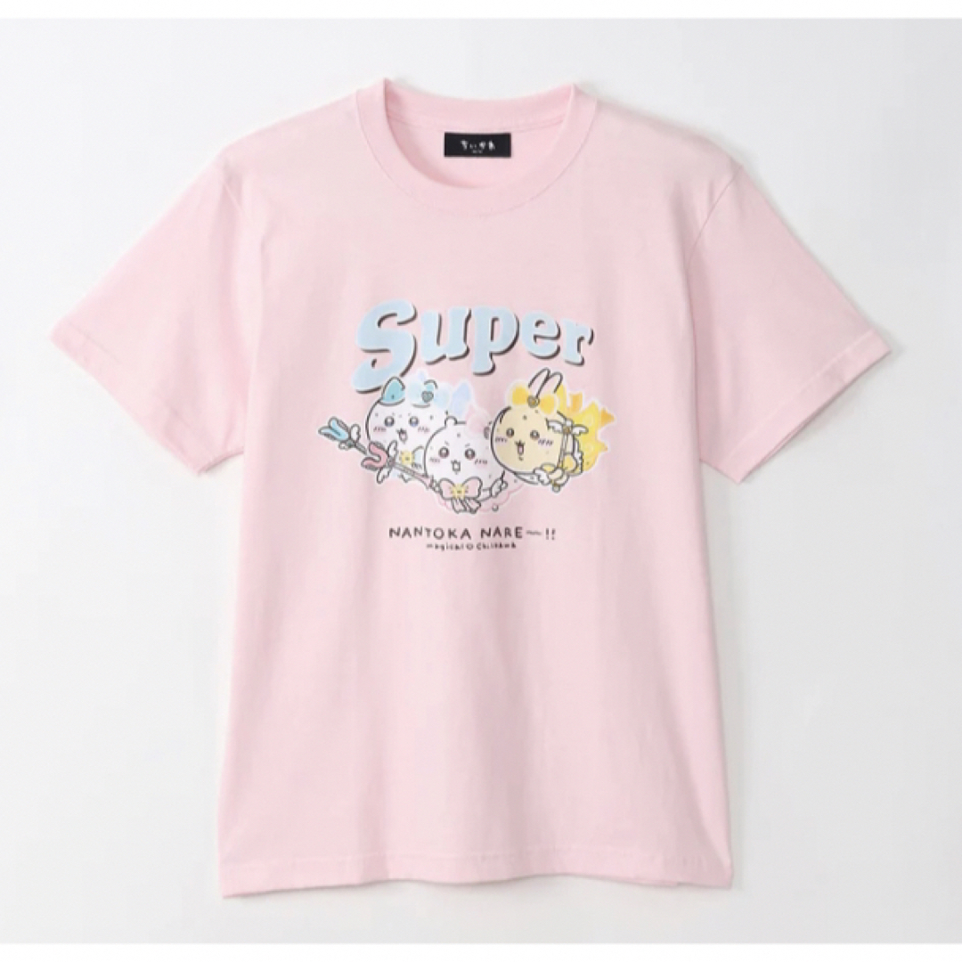 超まじかるちいかわ Tシャツ Super NANTOKA NARE～ベビーピンク