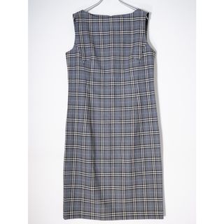 バーバリー(BURBERRY)のBURBERRY LONDONバーバリーロンドン 定番チェック ウールノースリーブドレスワンピース【42】【LOPA72332】(その他)