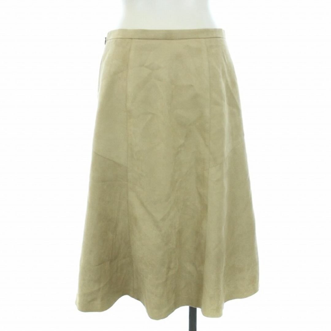 MACKINTOSH PHILOSOPHY(マッキントッシュフィロソフィー)のマッキントッシュフィロソフィー フェイクスエード スカート 38 M ベージュ レディースのスカート(ひざ丈スカート)の商品写真