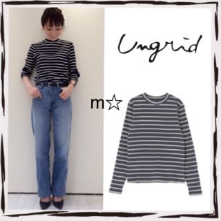 アングリッド(Ungrid)の【新品】ミドルネックリブ L/S Tee(カットソー(長袖/七分))