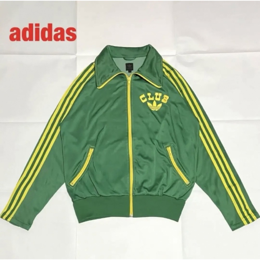 【激レアモデル】 adidas トラックジャケットL アームポケット 万国旗タグ