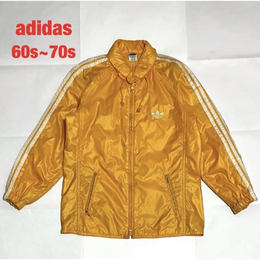 【希少】adidas　ナイロンジャケット　トレフォイル　西ドイツ　60s　70s