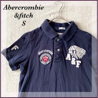 アバクロ(Abercrombie&Fitch) ポロシャツ(メンズ)（ブルー・ネイビー