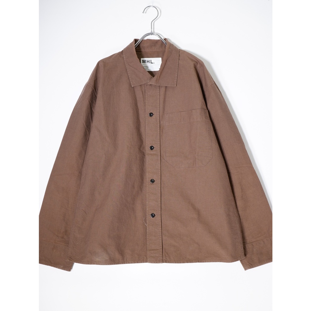 MHL. MARGARET HOWELLマーガレットハウエル 2019 COTTON END ON END コットン長袖シャツ【M】【MSHA72346】