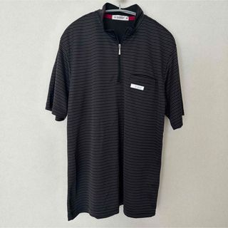 ダンロップ(DUNLOP)の【美品】DUNLOP ダンロップ ポロシャツ Tシャツ メンズ ボーダー L(ポロシャツ)