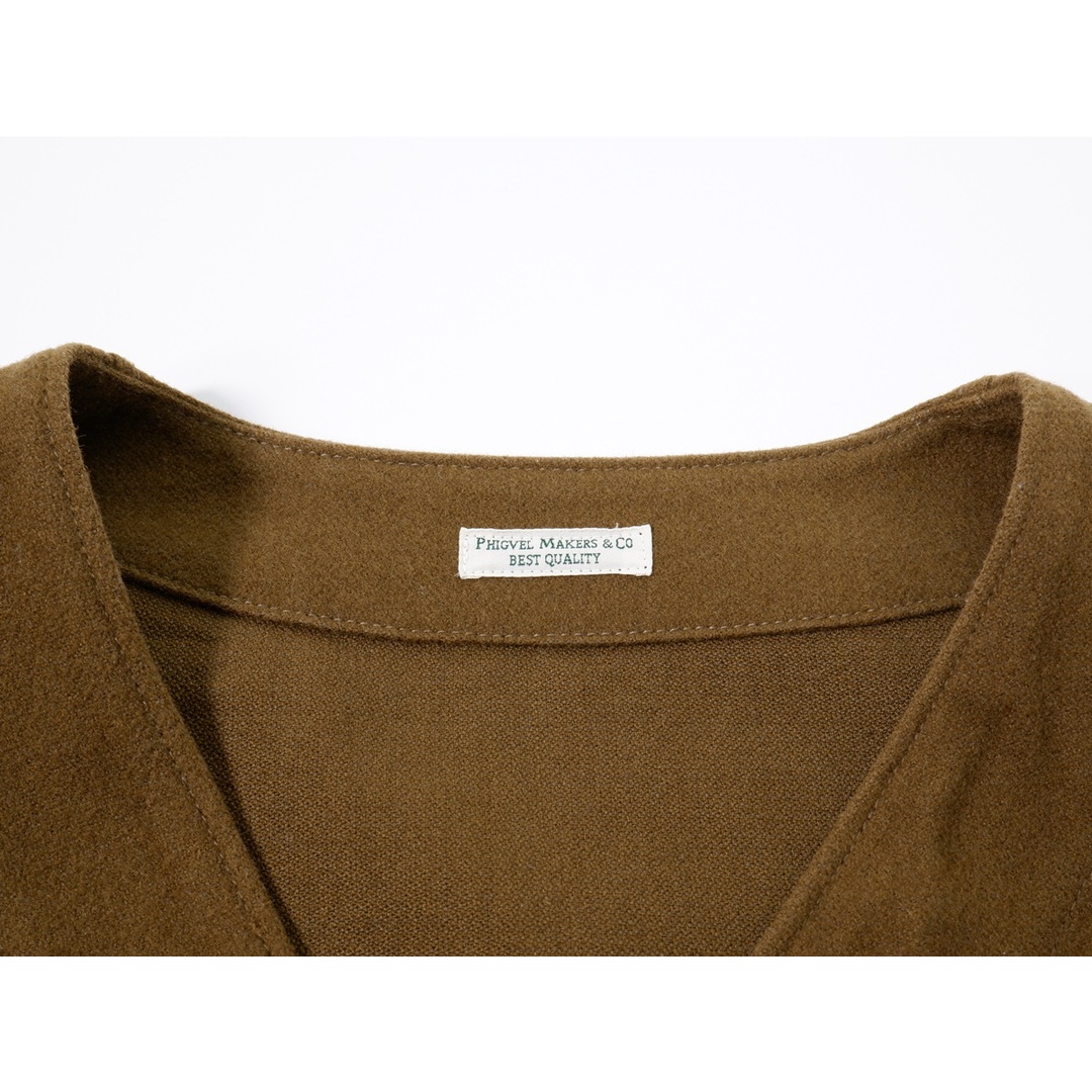 PHIGVEL MAKERS & Co.フィグベル コットンウール ノーカラー エンジニアジャケット【3】【MJKA72574】