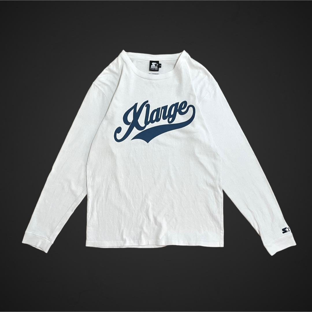 STARTER XLARGE コラボ ロンT プリント ベースボールロゴ 古着