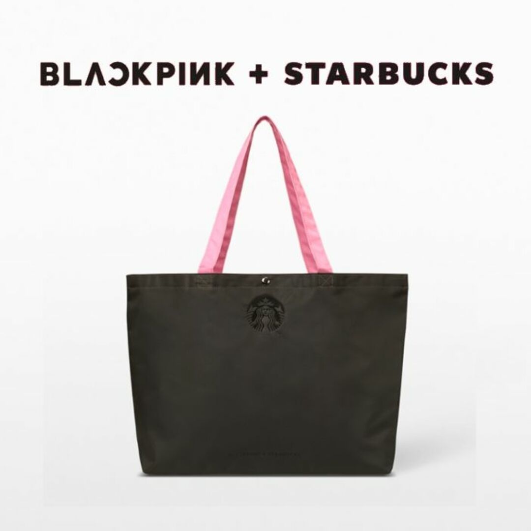 Starbucks(スターバックス)の【日本未発売】スタバ×BLACKPINK コラボ2023年☆トートバッグ レディースのバッグ(トートバッグ)の商品写真