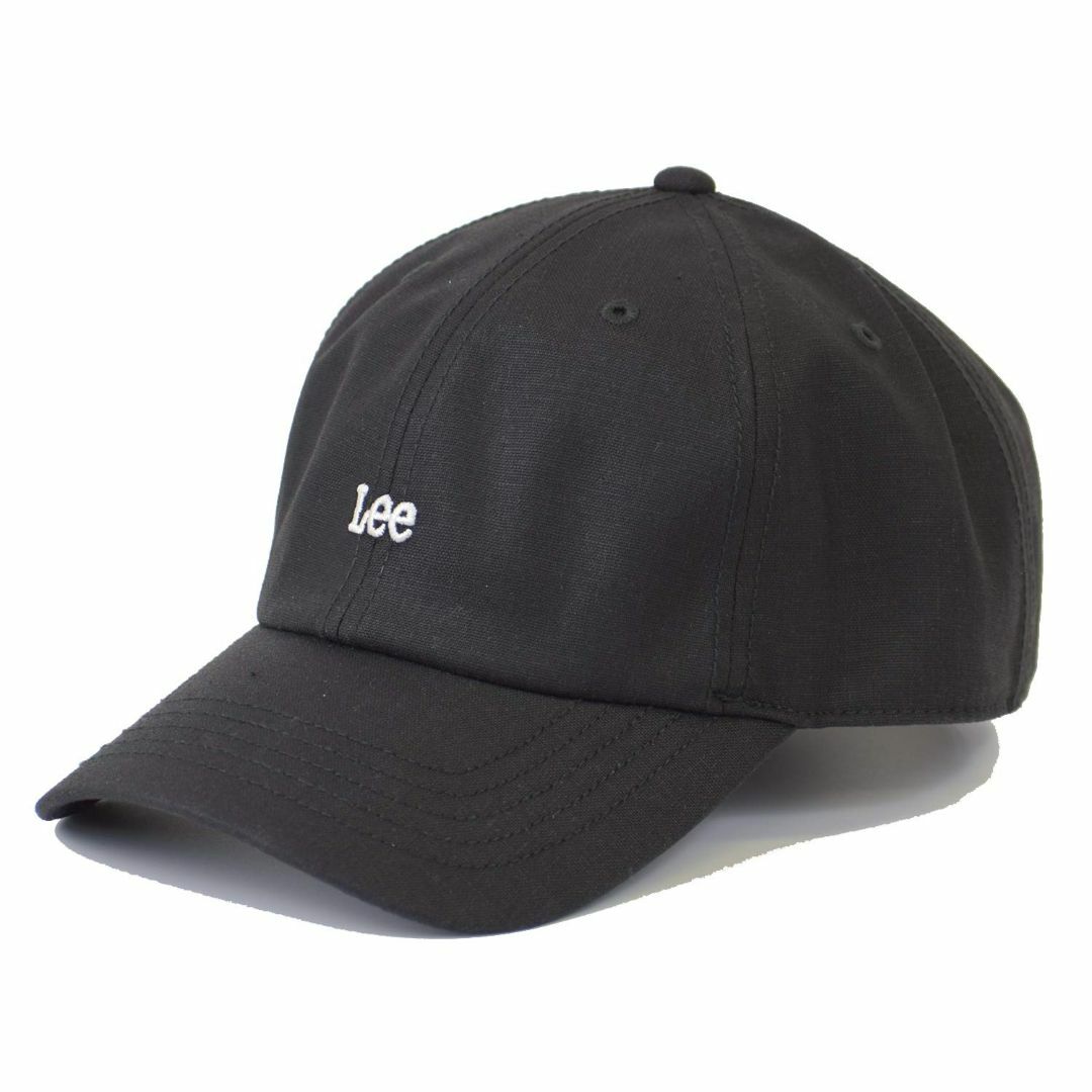 【色: 01 ブラック】[リー] 綿麻 ロゴ キャップ ローキャップ 帽子 CA