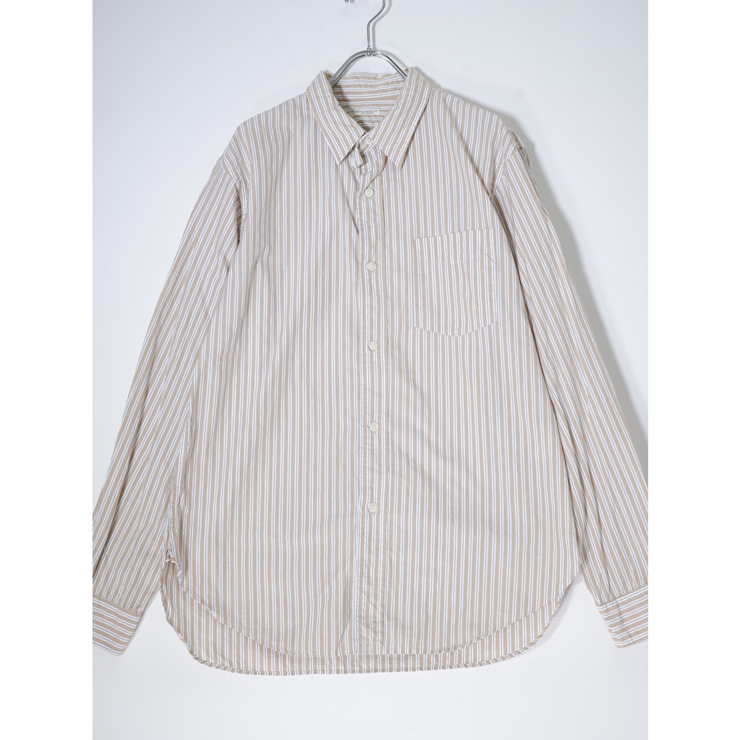 トップスPHIGVEL MAKERS & Co.フィグベル REGULAR COLLAR SHIRTストライプ レギュラーカラーシャツ【2】【MSHA72577】