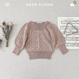 ソーアプルーム(SOOR PLOOM)のsoor ploom  Winona Pullover skirt SET 6y(ニット)