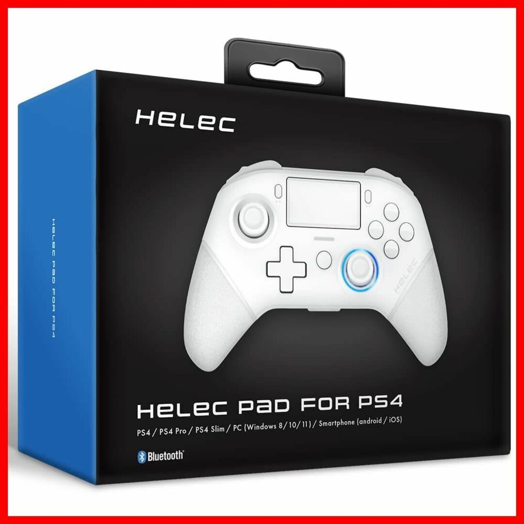 【色:ホワイト】HELEC PAD FOR PS4 コントローラー 背面ボタン