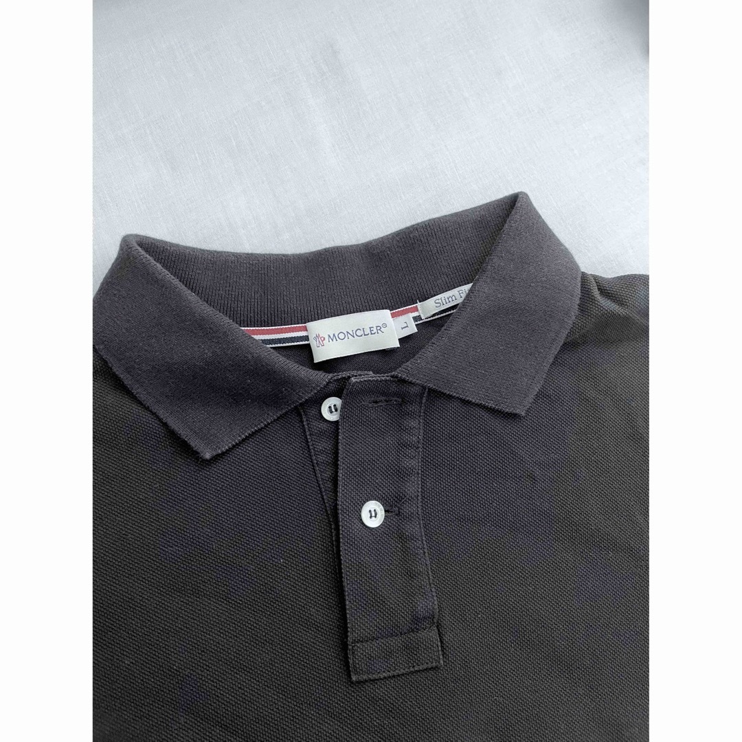 モンクレール ポロシャツ L MONCLER 鹿の子 袖ライン メンズ モンクレール ポロシャツ L MONCLER 鹿の子 袖ライン メンズ