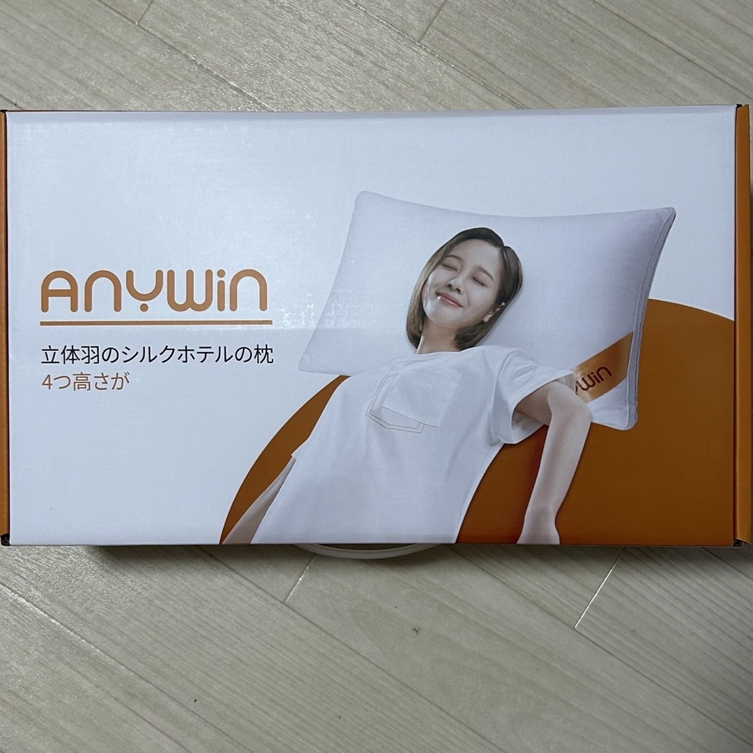 【Anywin】ホテル仕様高反発枕  マクラ  カバー2枚付き  丸洗い可 インテリア/住まい/日用品の寝具(枕)の商品写真