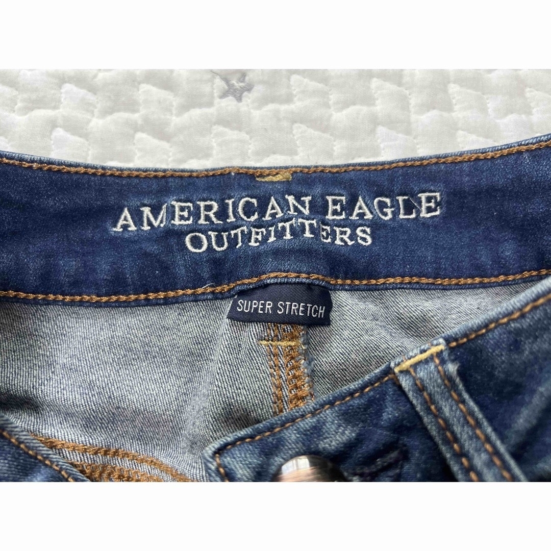 American Eagle(アメリカンイーグル)の希少！アメリカンイーグル　ショートパンツ　ダメージデニム　デニム　韓国 レディースのパンツ(ショートパンツ)の商品写真