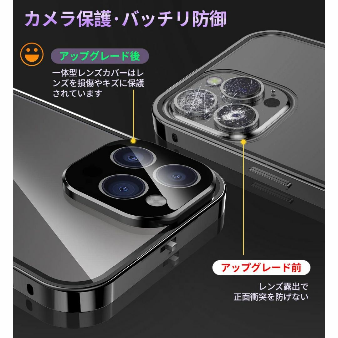 【ロック機能付き・自動ポップアップボタン】 iPhone14 Pro 用 ケース 2