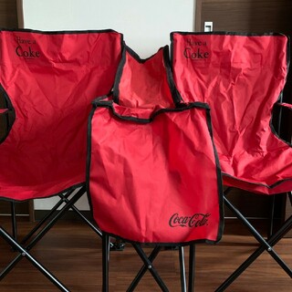 非売品 コカコーラ 二人掛けチェア 折りたたみチェア アウトドア キャンプ